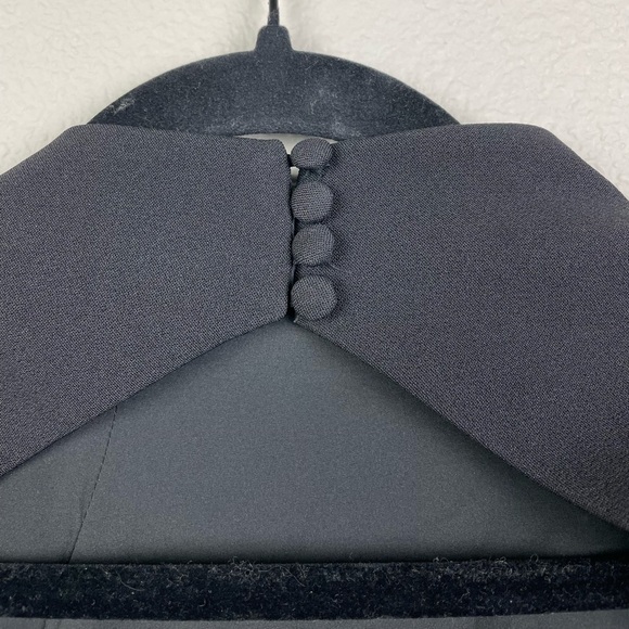 Babyboo Women's Large Kelly Mini Dress Black Long Sleeve Open Back Hourglass Sha - Picture 14 of 16